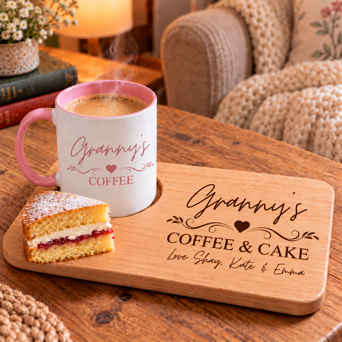 Ladies Personalised Coffee & Cake with Optional Matching Mug