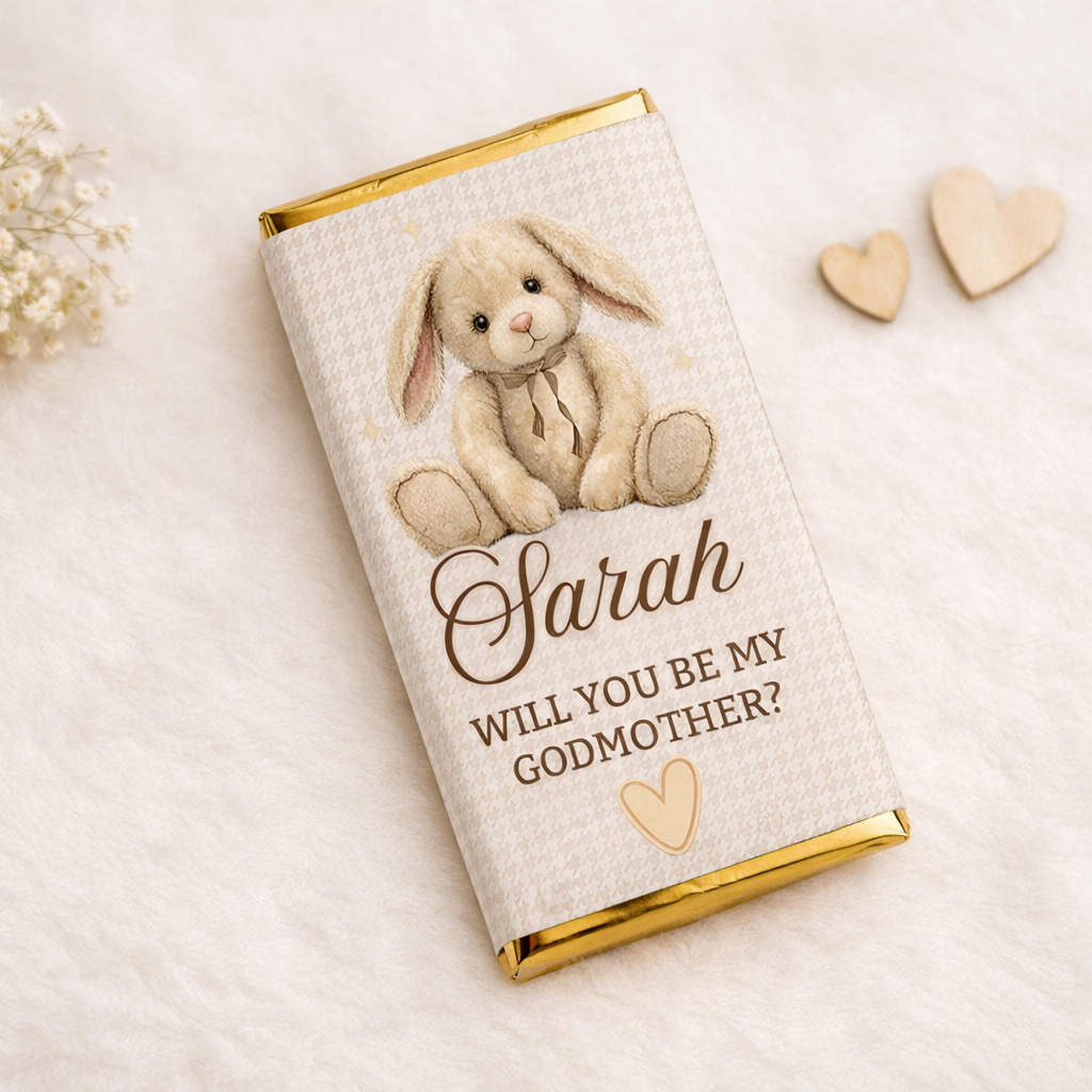 Personalised Godmother Proposal Chocolate Bar