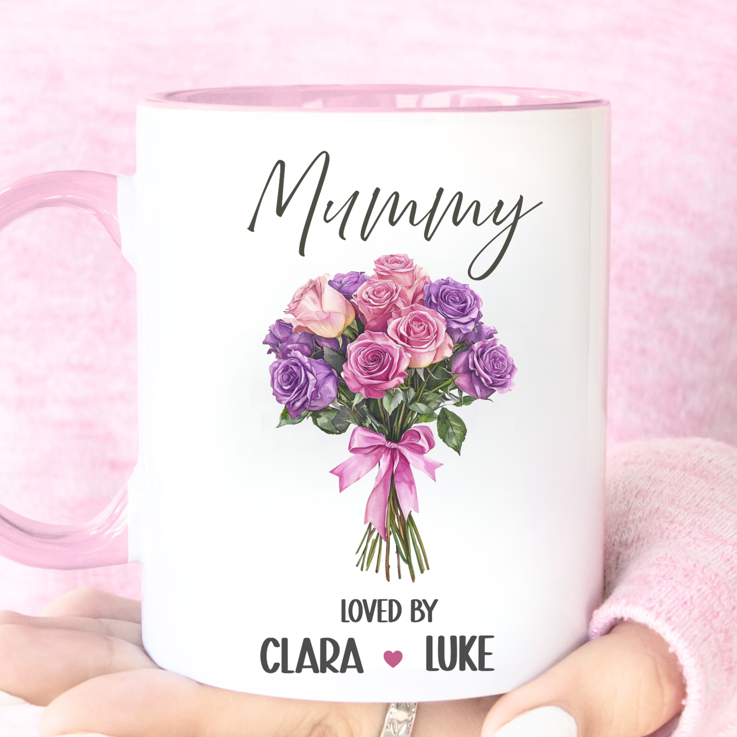 Personalised Mummy Floral Mug