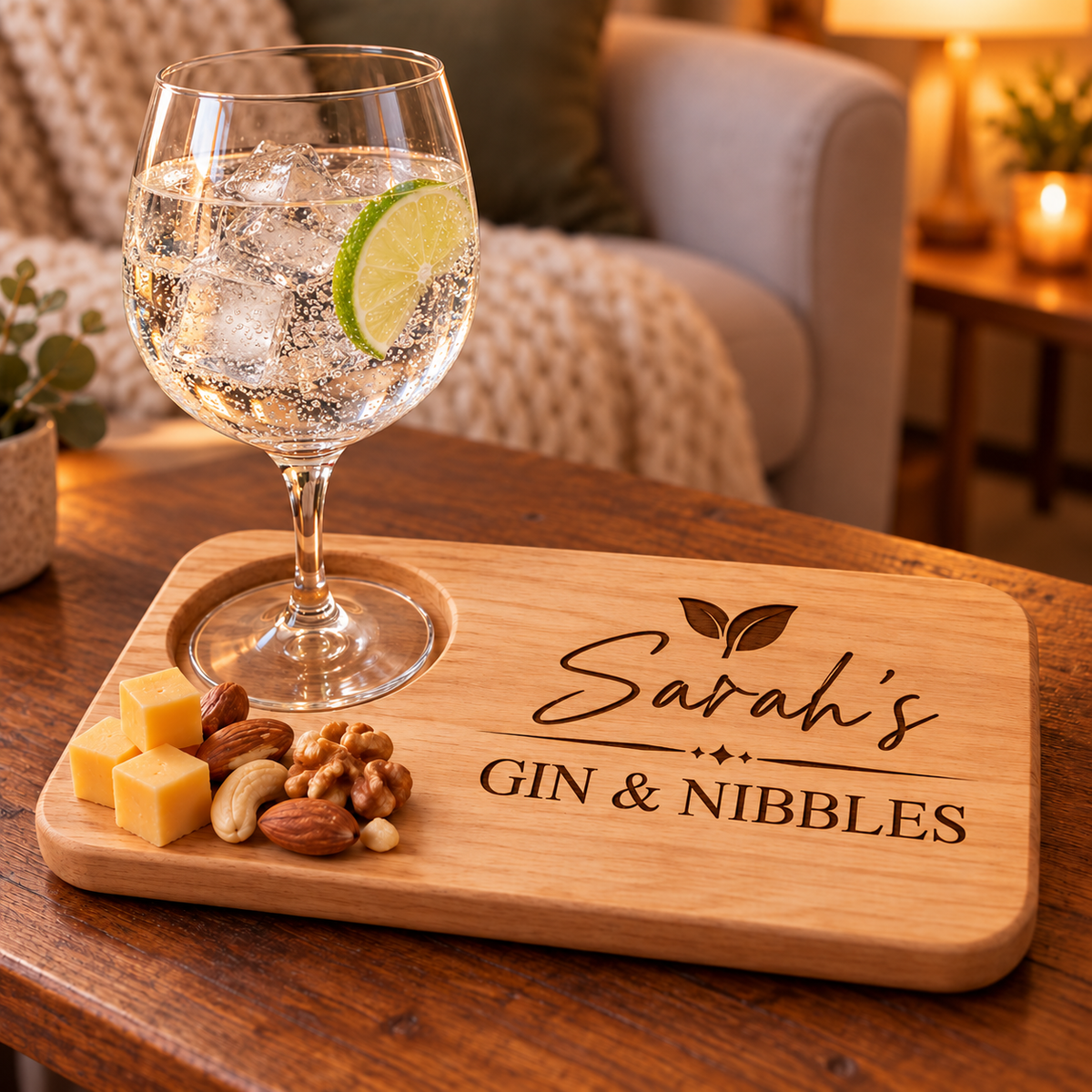 Personalised Drink & Nibbles Board