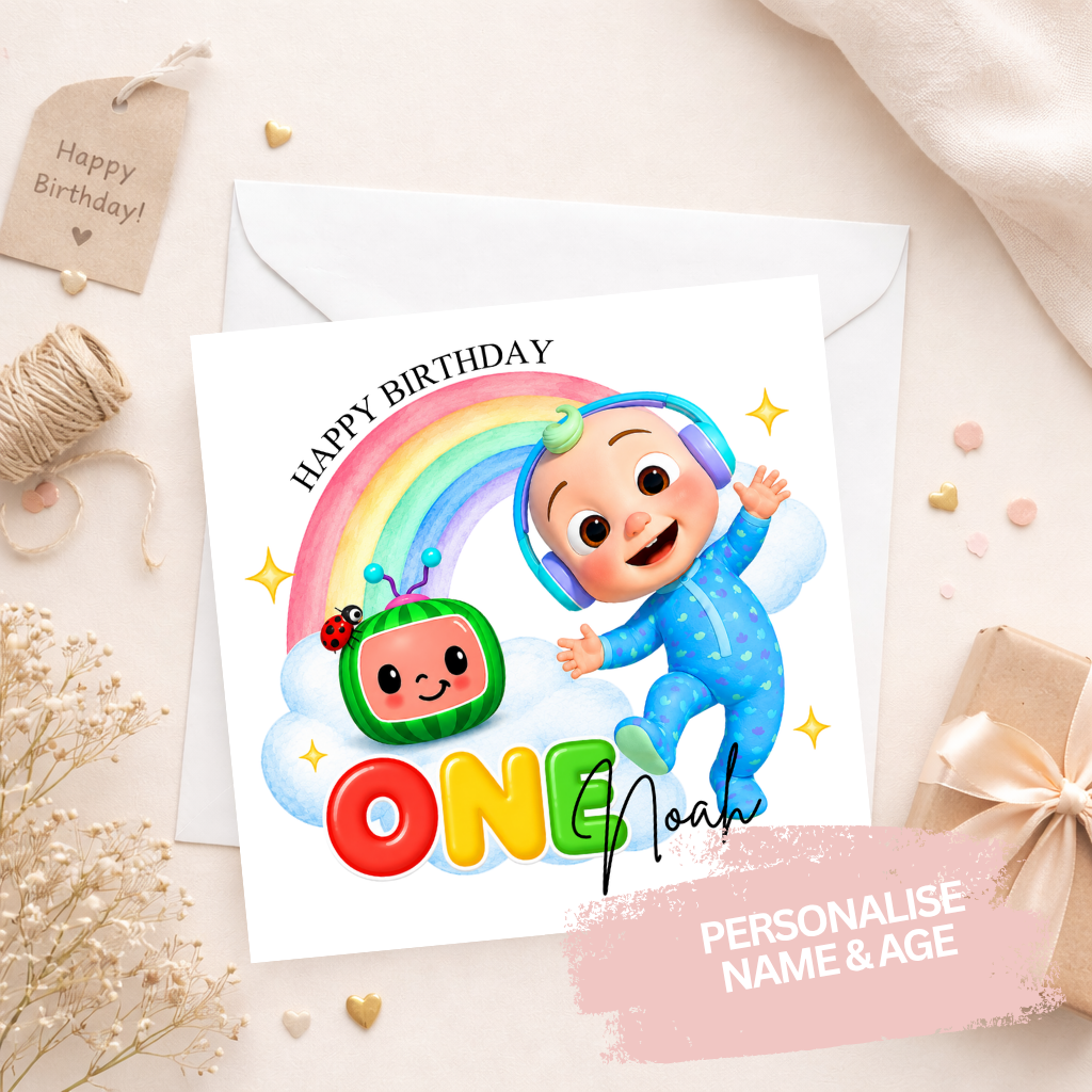 Personalised Birthday Card - Cocomelon