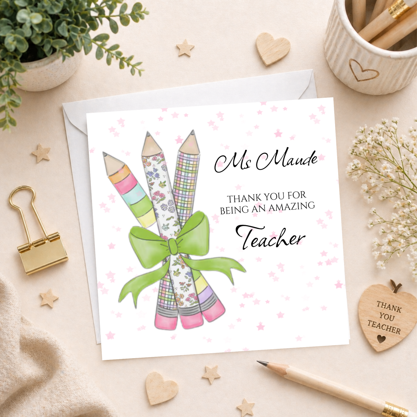 Thank you Teacher Card