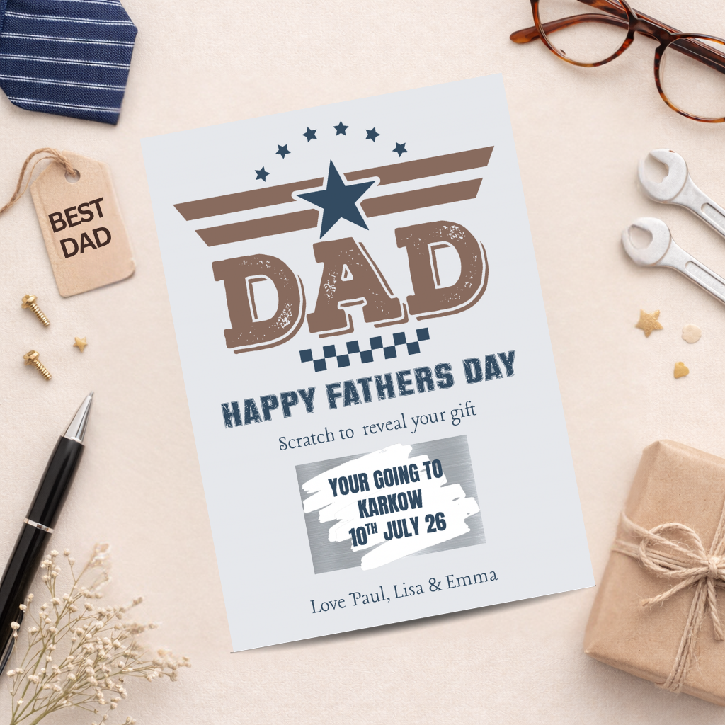 Father's Day Scratch Card Gift Reveal - Dad