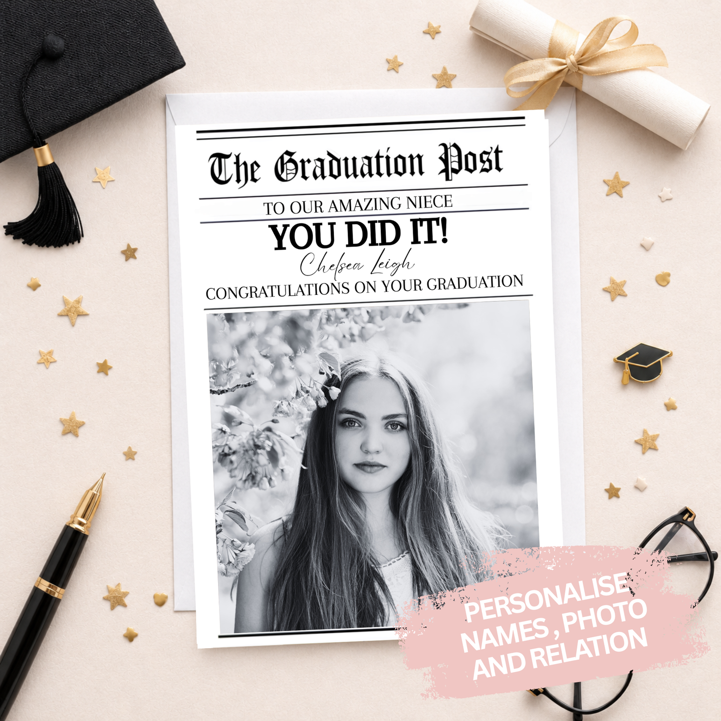 Personalised Graduation Photo Card (Copy)