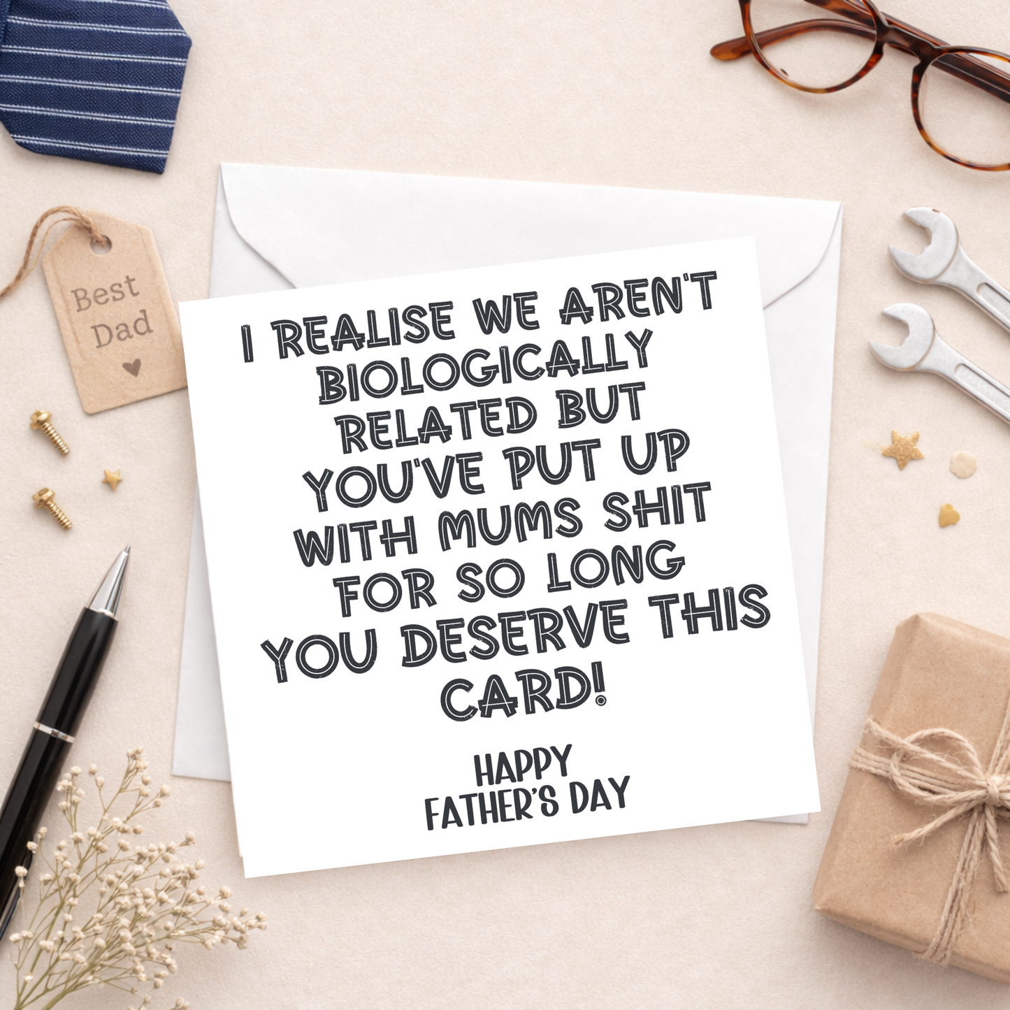 Funny Stepdad Father's Day Card