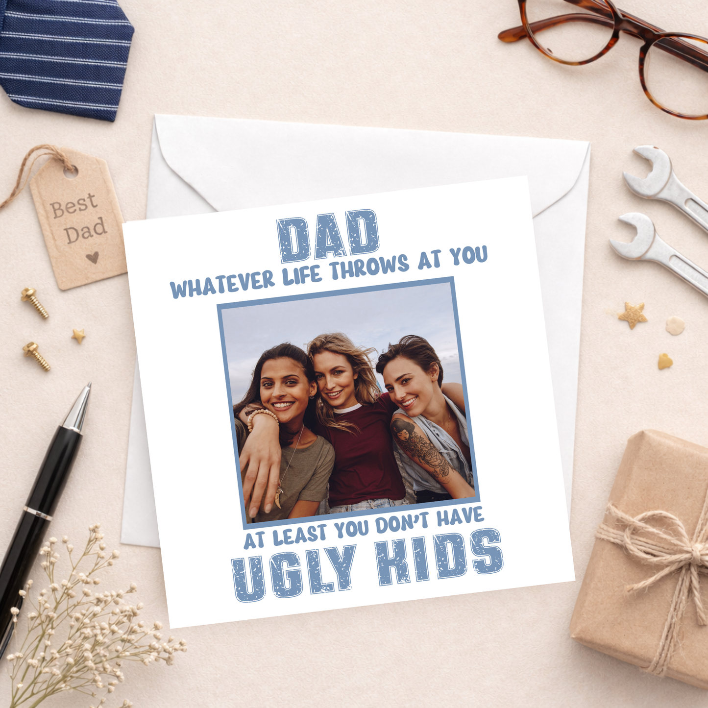 Funny Personalised Father's Day Photo Card