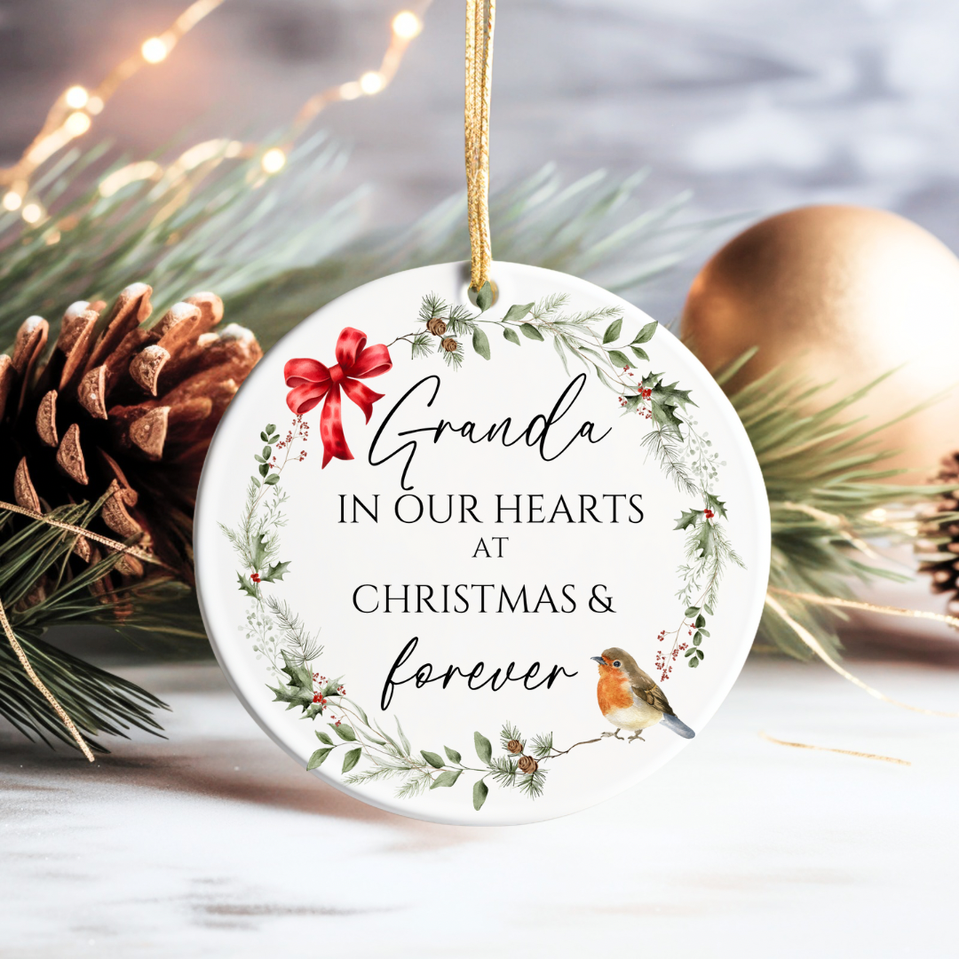Personalised Memorial Christmas Bauble