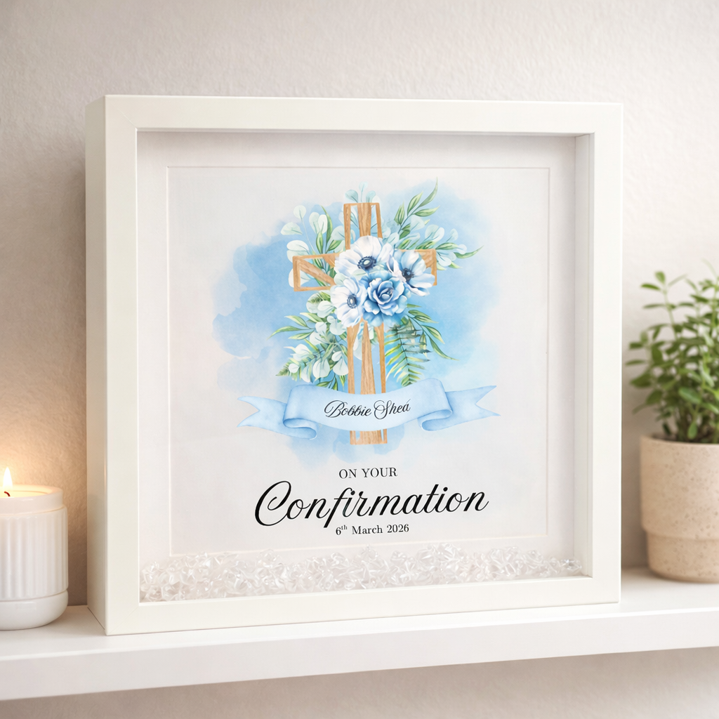 Confirmation 3D Frame - Blue