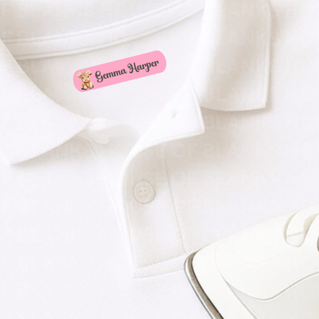 25 Personalised Name Tags- Little Cow