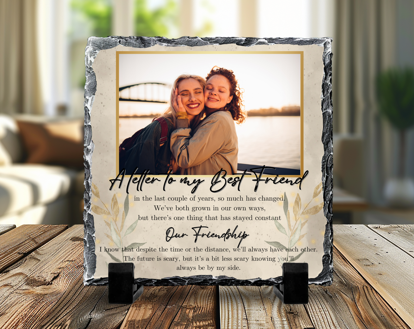 Personalised Best Friend Photo Slate – A Letter to My Best Friend