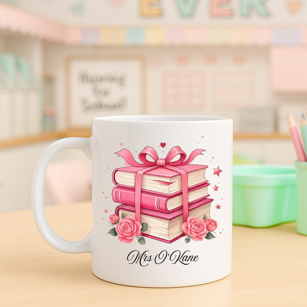 Personalised Teacher Book Lover Mug