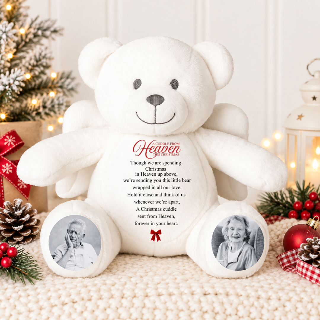 Christmas Angel Memorial Bear - 2 photo’s