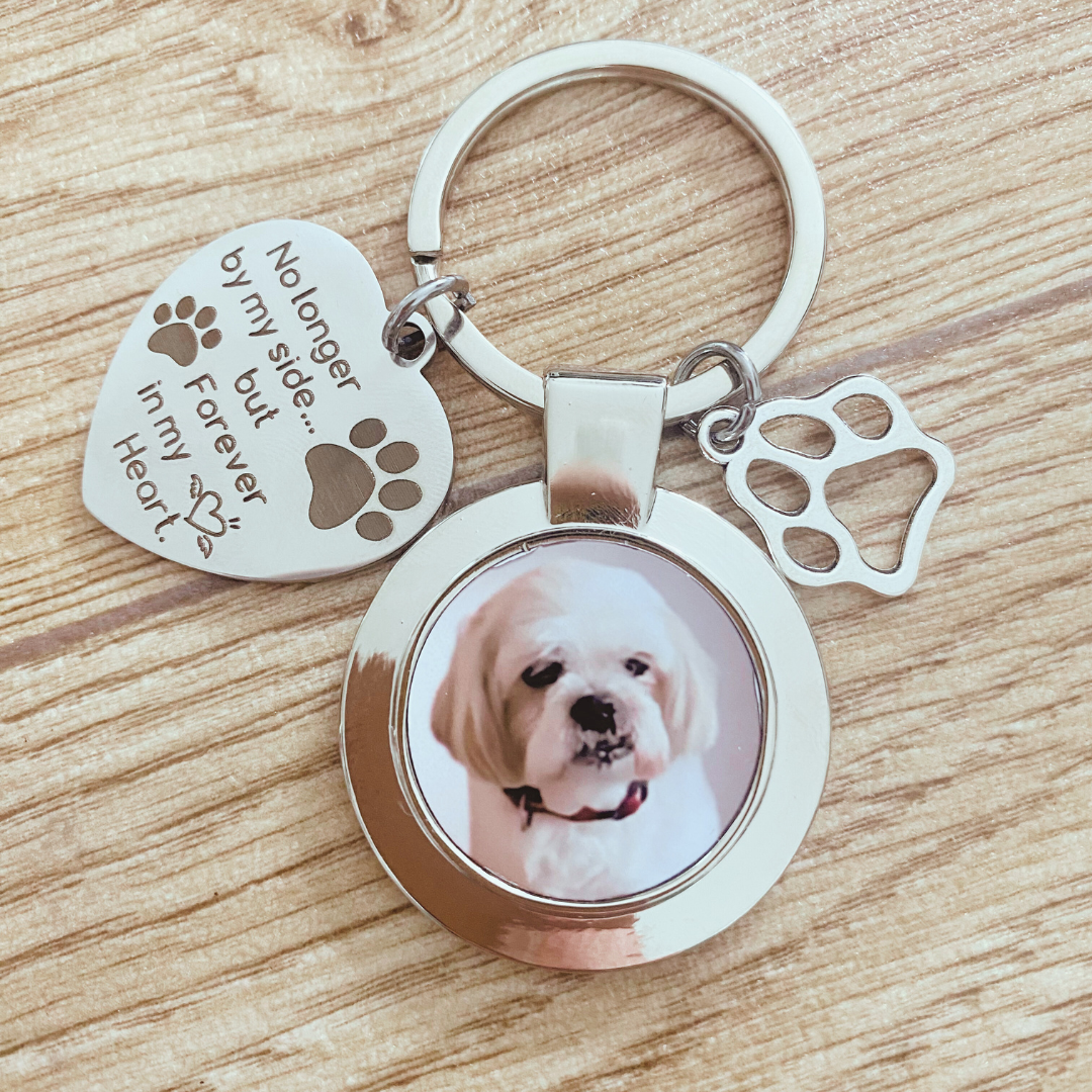 Forever in my Heart Memorial Pet Keychain