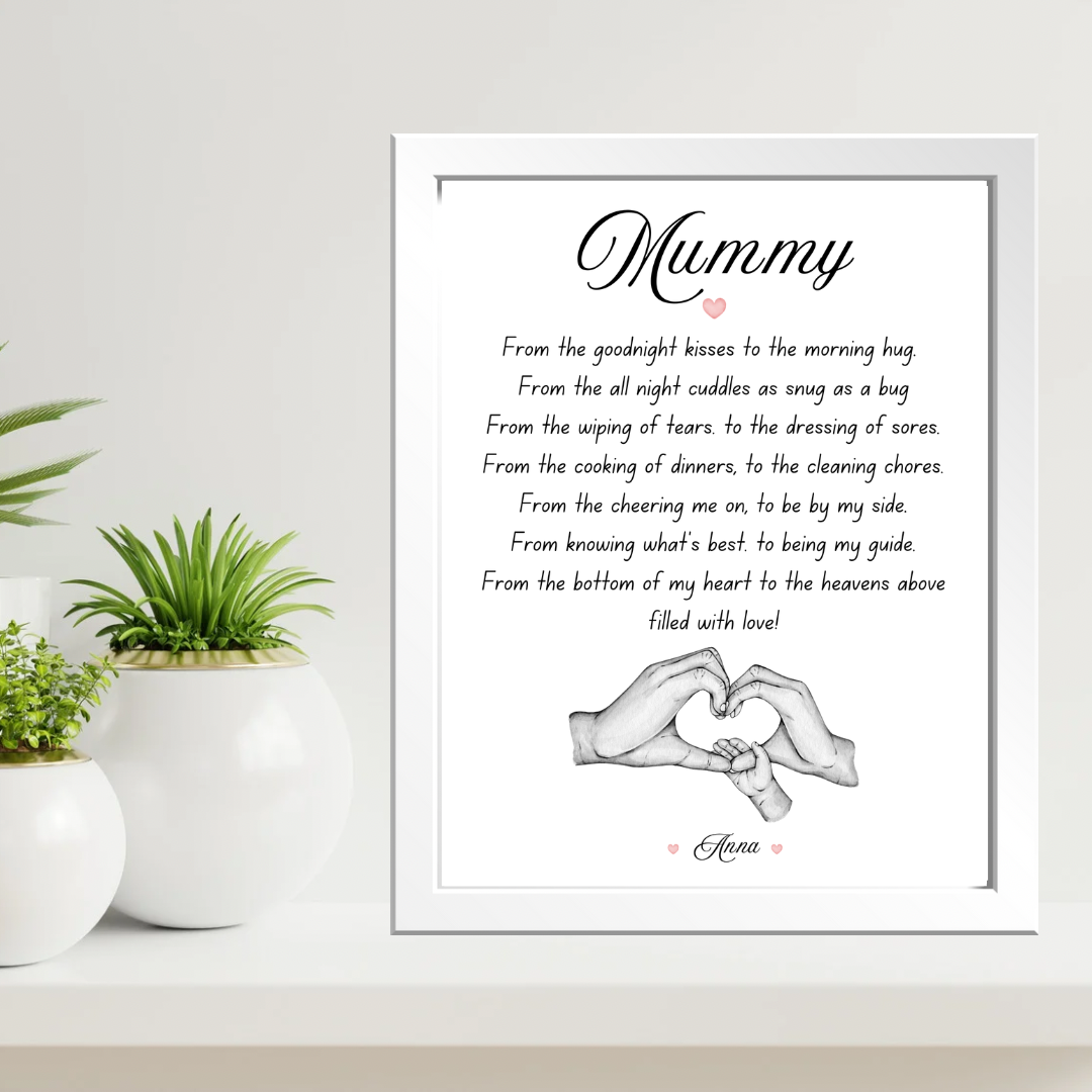 Personalised “Mummy” Hands Print