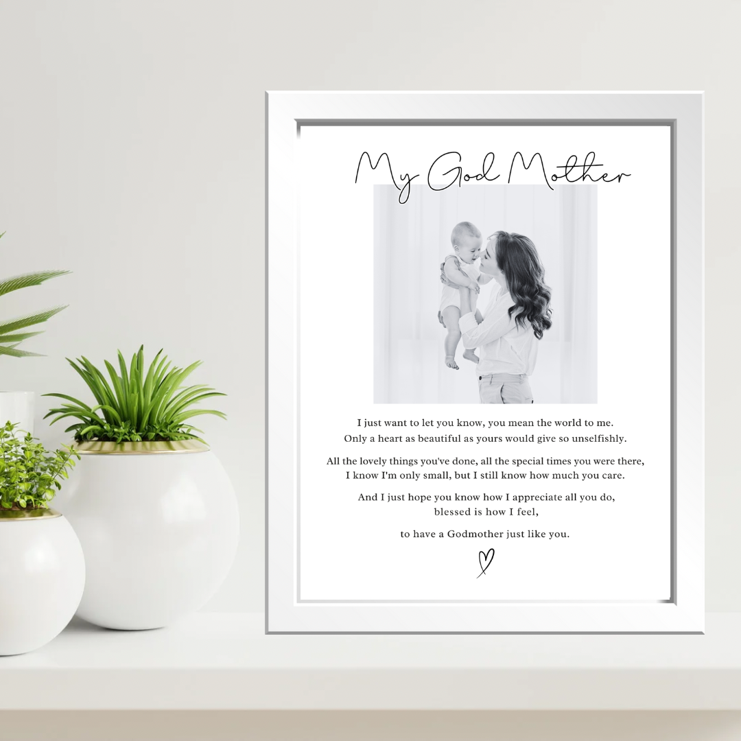 Personalised Godmother Photo Print