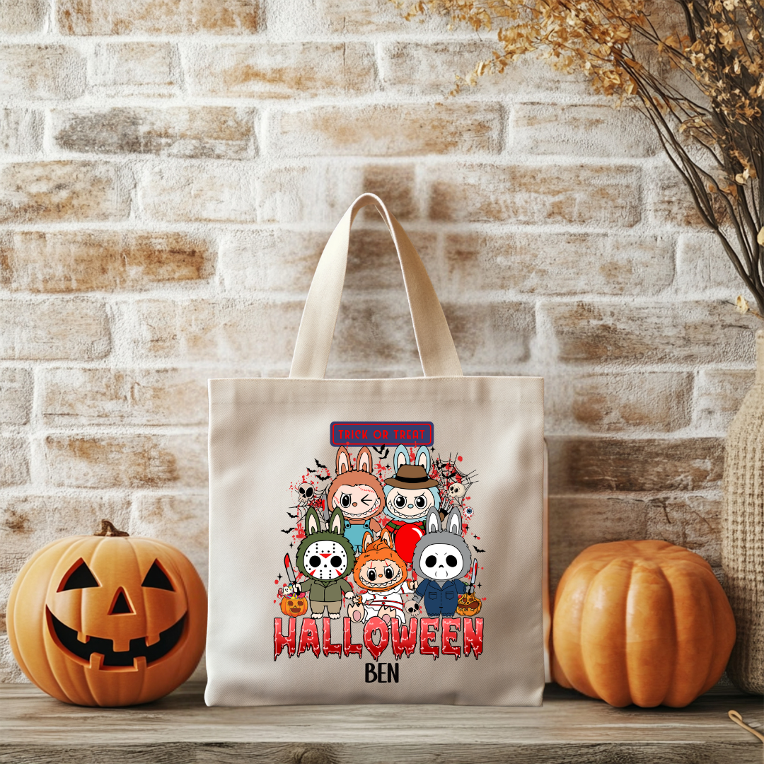Trick or Treat Horror Cuties Tote Bag