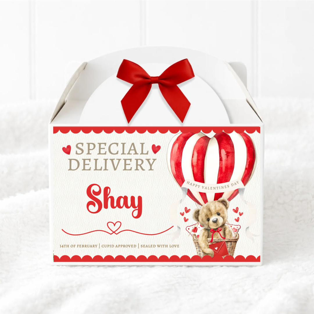 Personalised Valentine’s Snack Box for Kids
