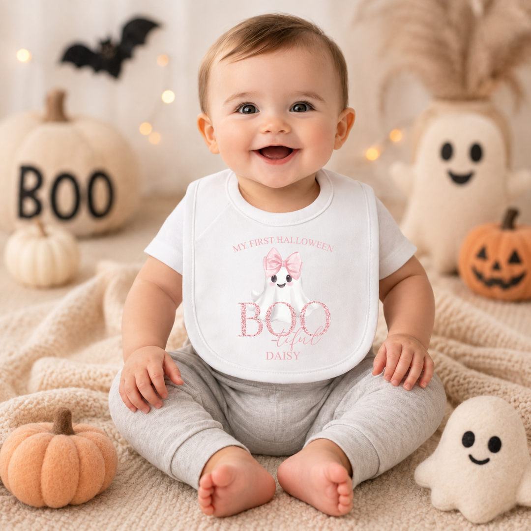 My First Halloween Personalised Baby Bib