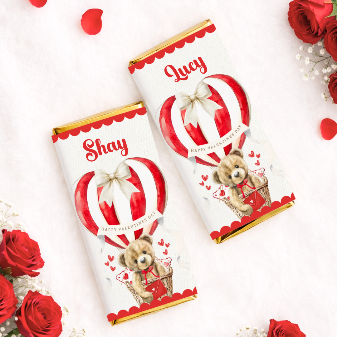Personalised Valentine’s Chocolate Bar