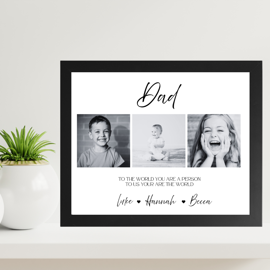 To Us, You Are the World Framed Print