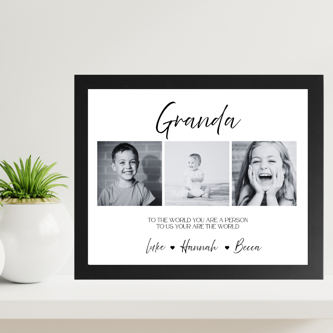 To Us, You Are the World Framed Print