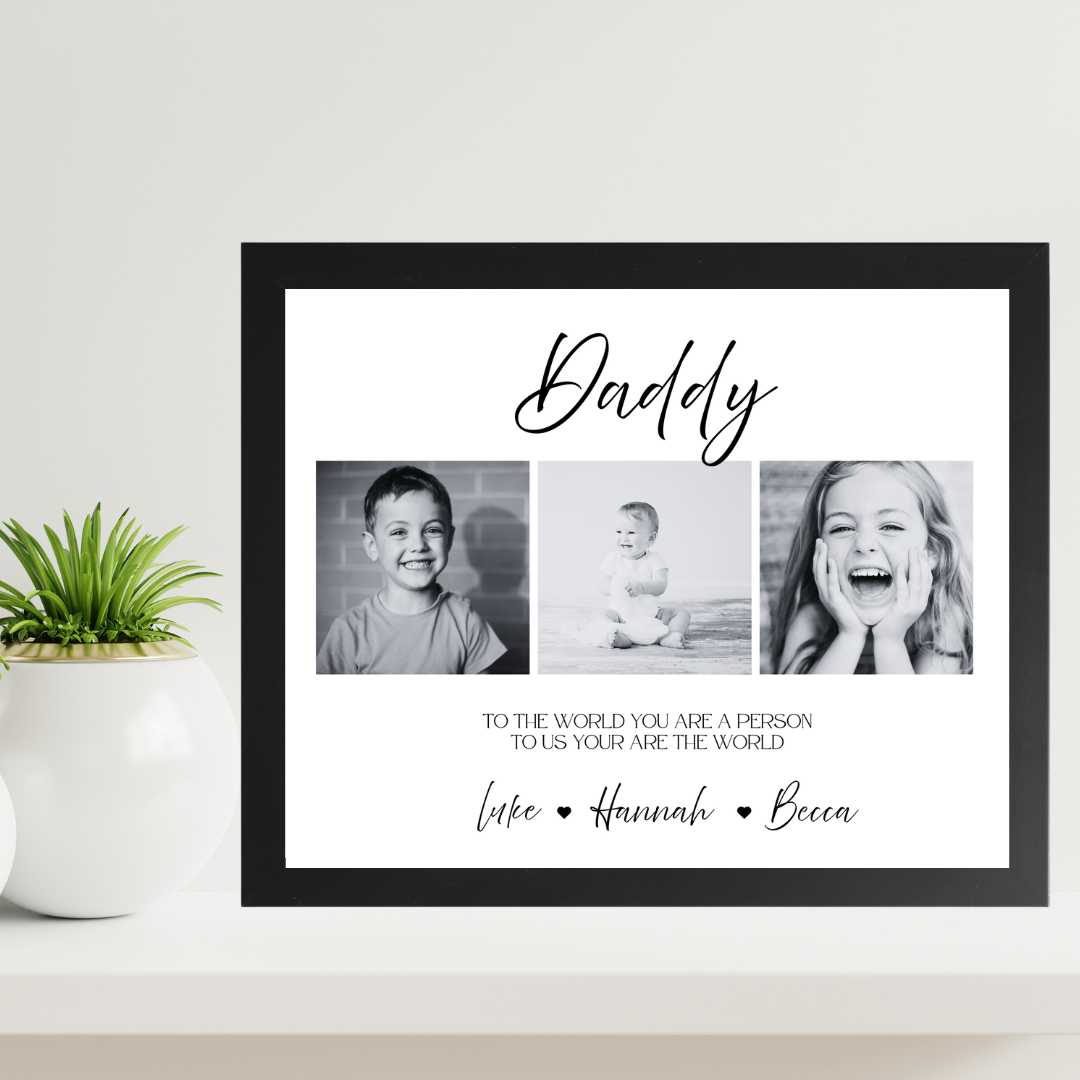 To Us, You Are the World Framed Print