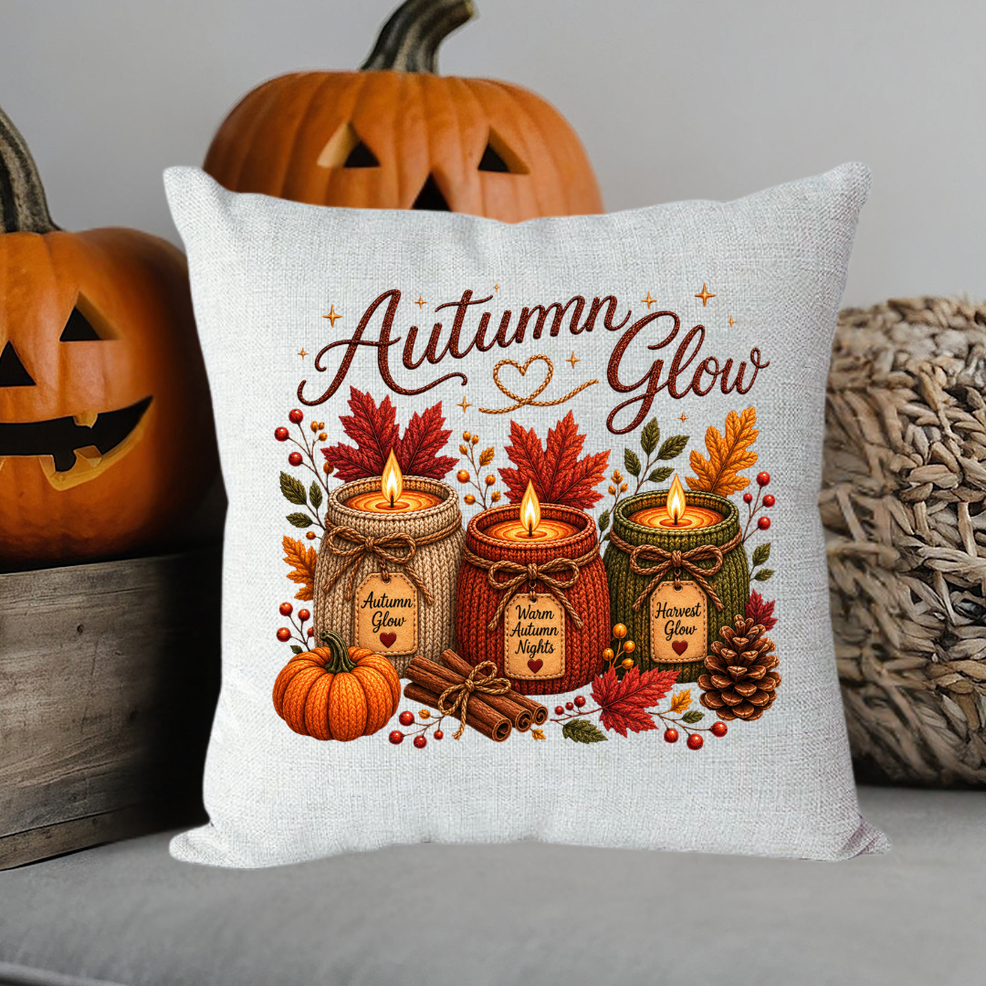 Autumn Glow Glass Chopping Board