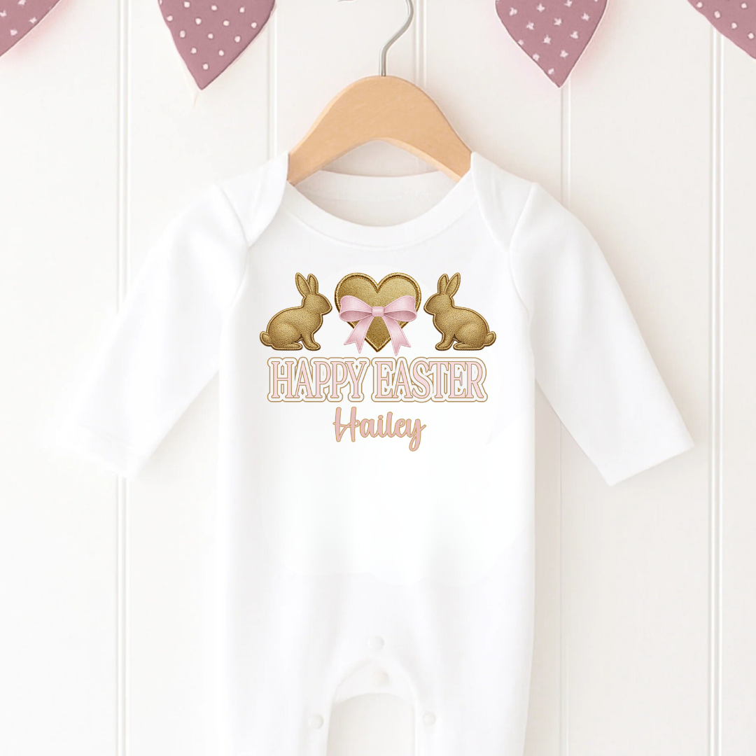 Easter Romper - Heart Bunny