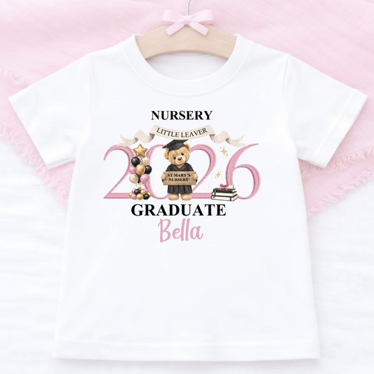Nursery Graduation T-Shirt - Pink