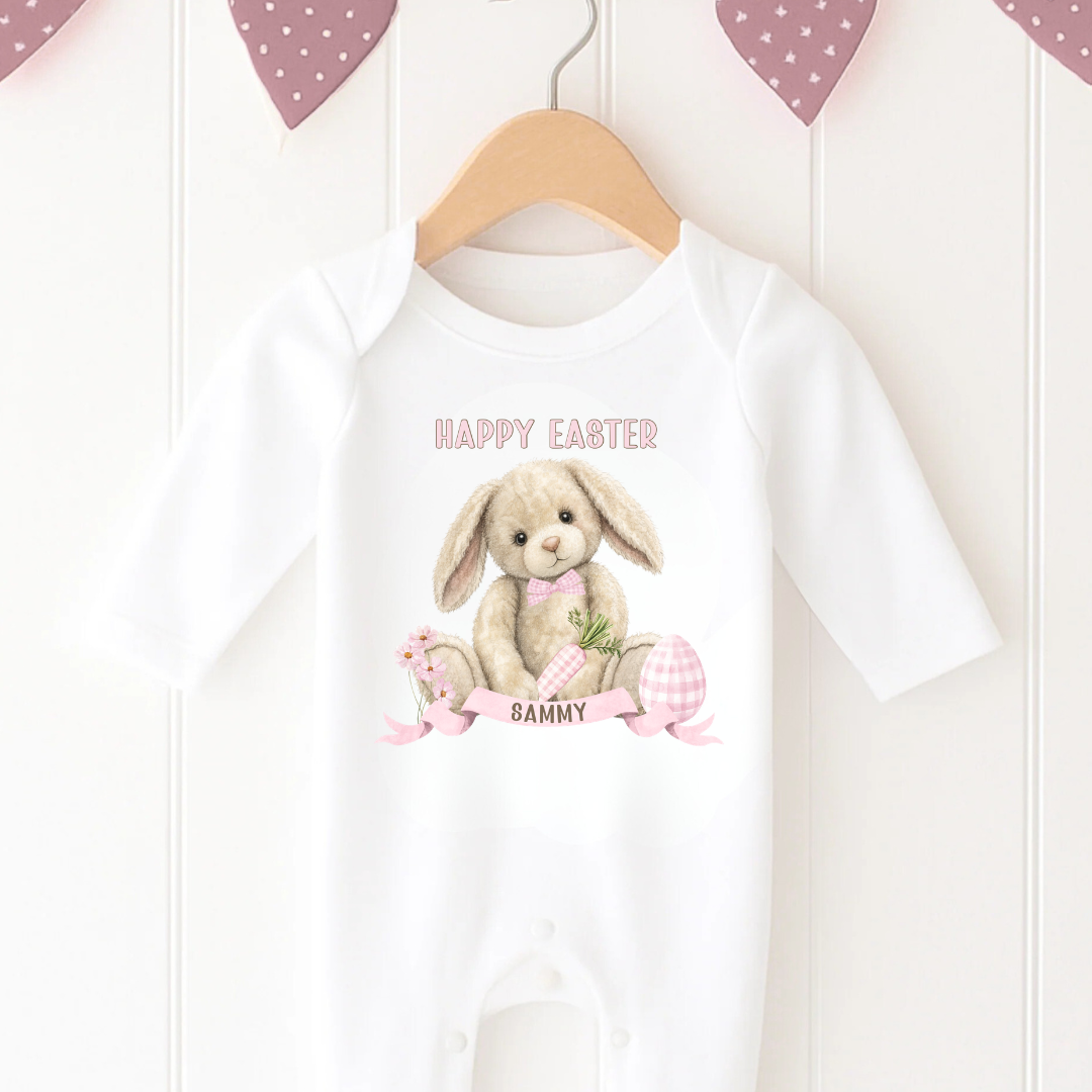 Easter Romper - Pink Bunny