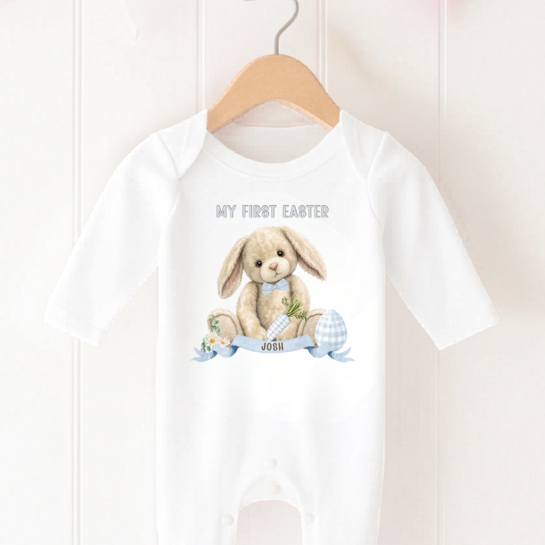 Easter Romper - Blue Bunny