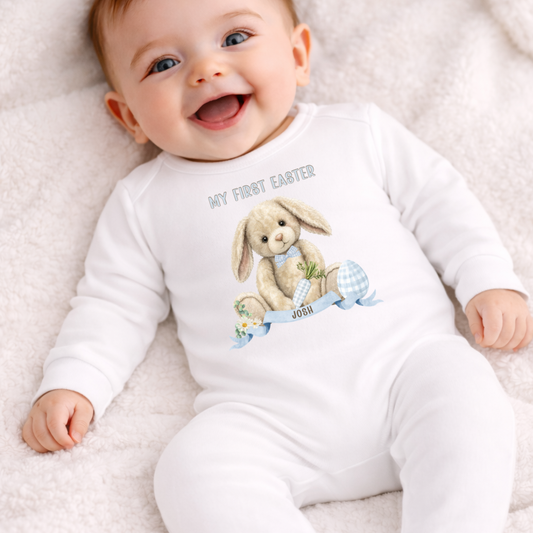 Easter Romper - Blue Bunny