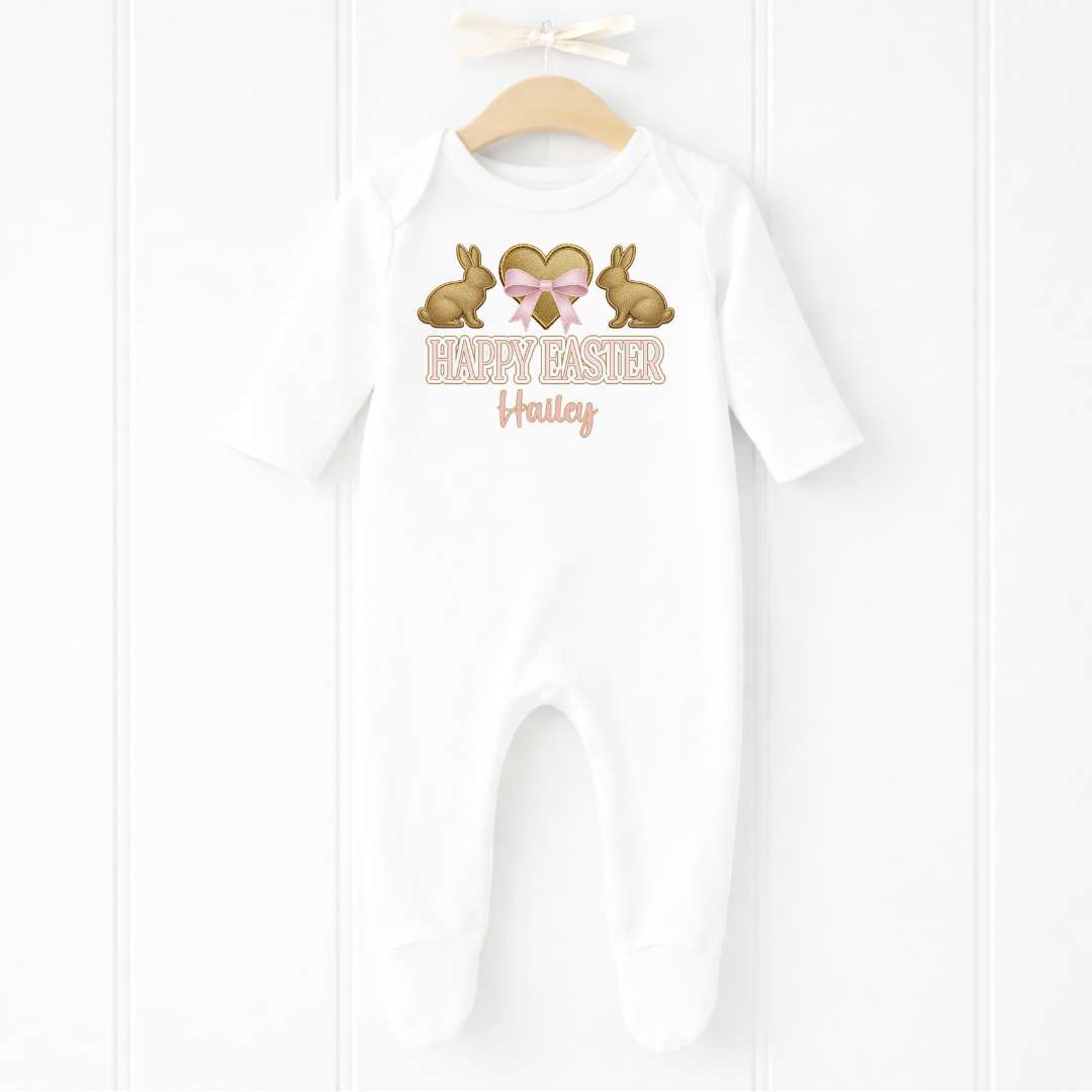 Easter Romper - Heart Bunny