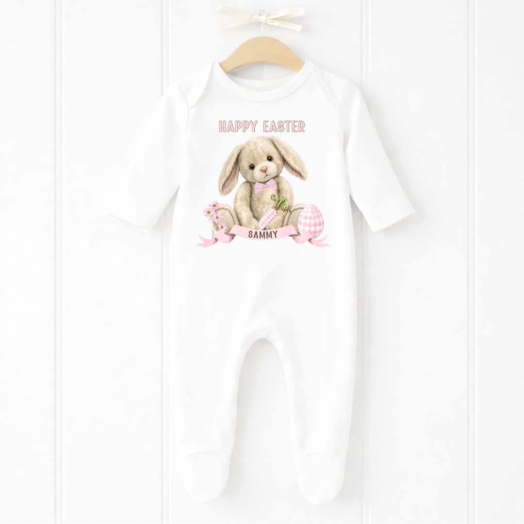 Easter Romper - Pink Bunny