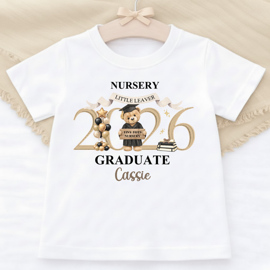 Nursery Graduation T-Shirt - Beige