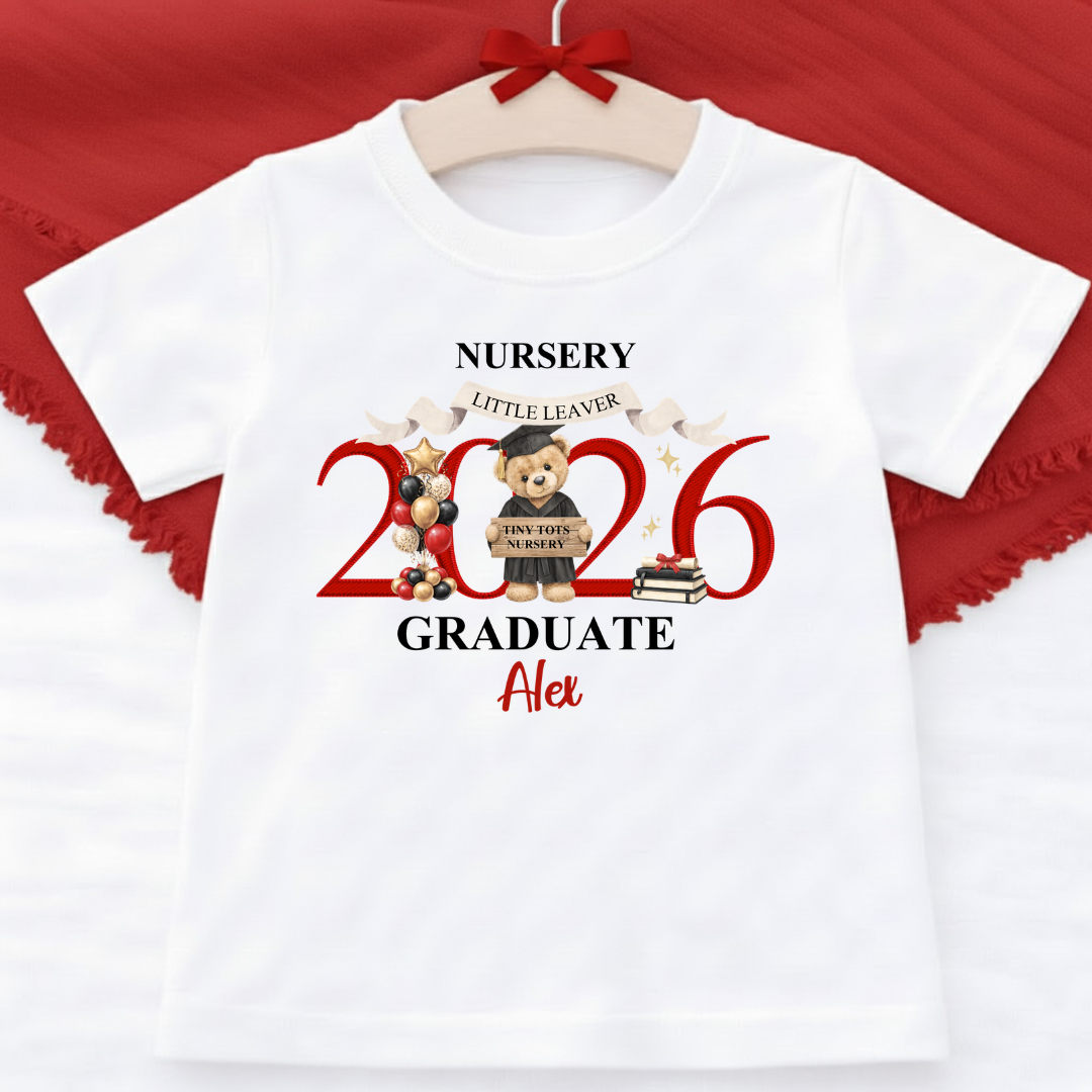 Nursery Graduation T-Shirt - Red