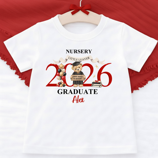 Nursery Graduation T-Shirt - Red