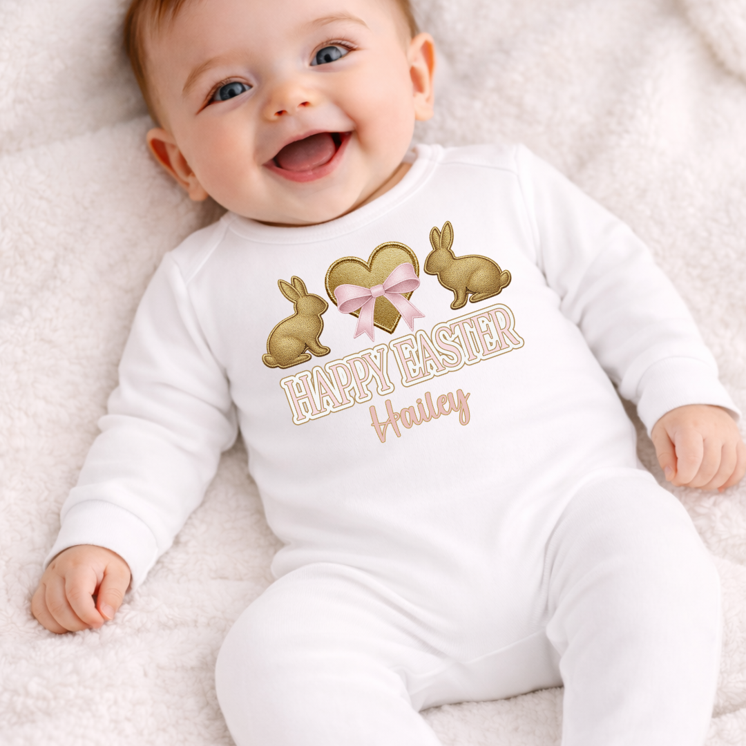 Easter Romper - Heart Bunny