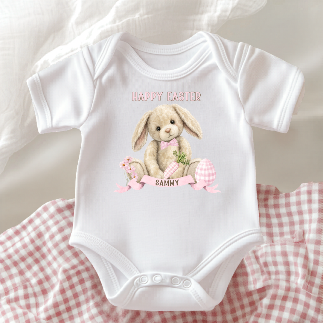 Easter Vest - Pink Bunny