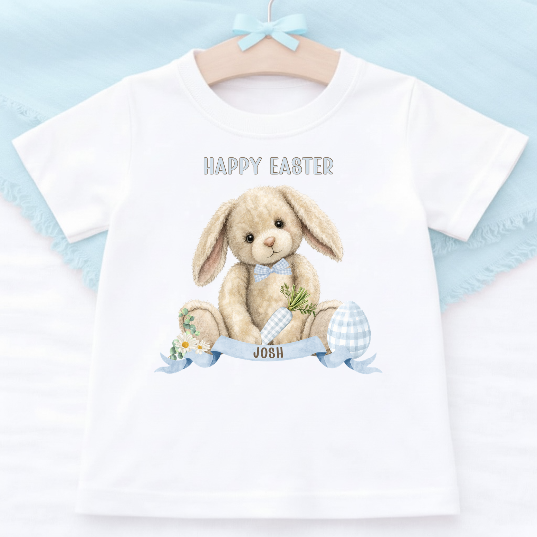 Easter T-Shirt- Blue Bunny