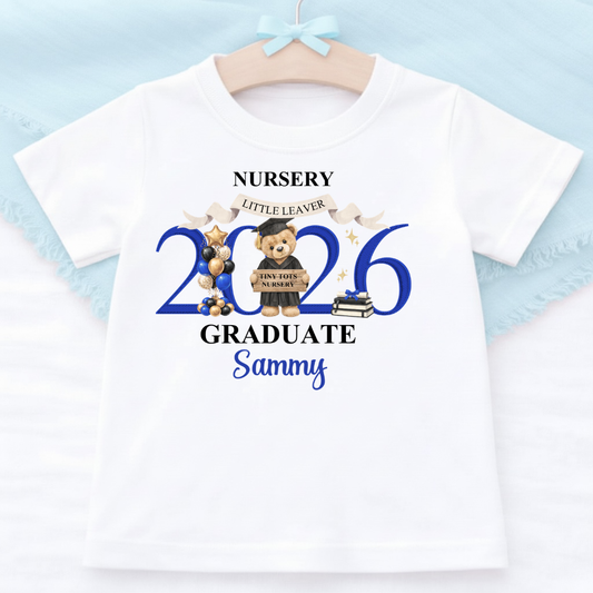 Nursery Graduation T-Shirt - Blue