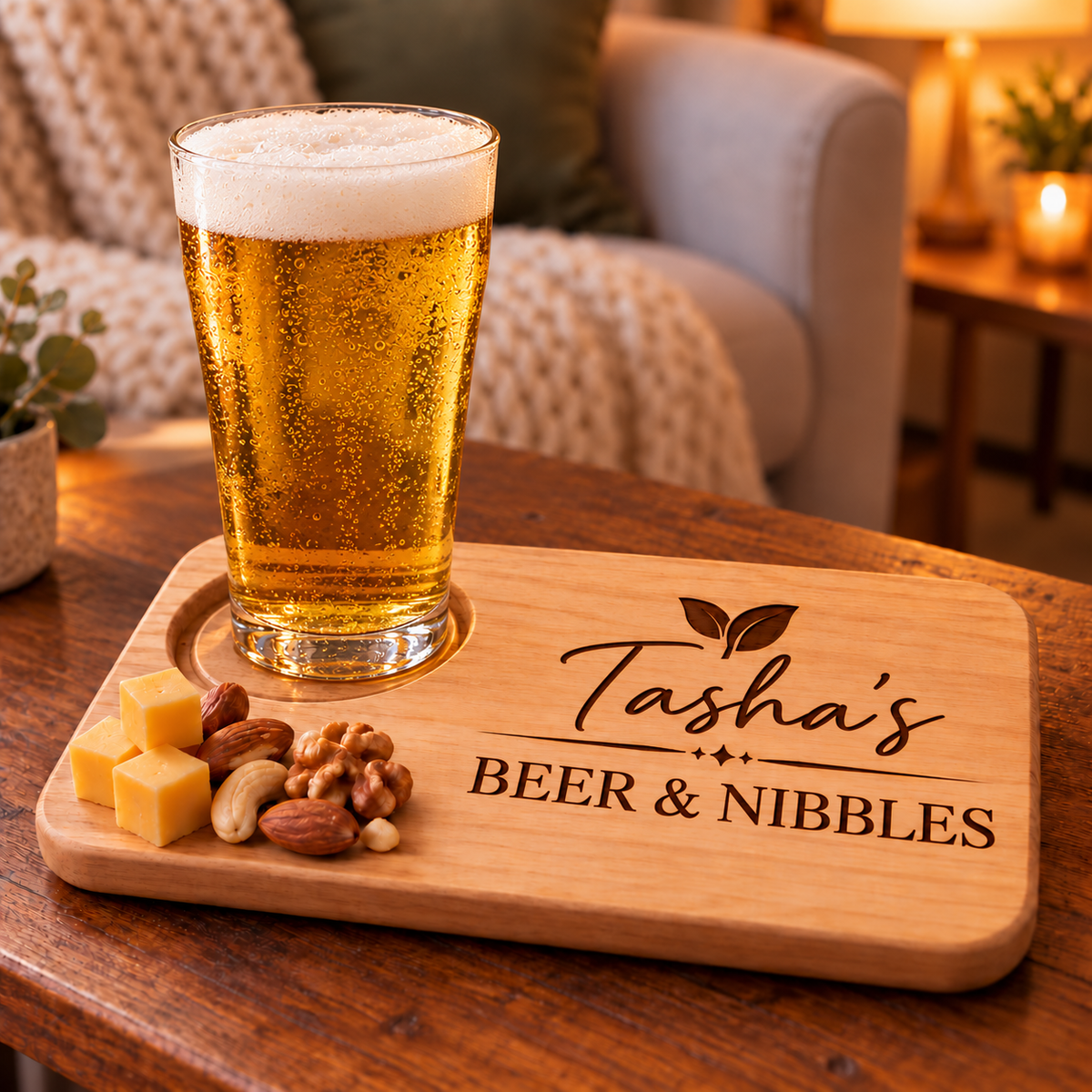 Personalised Drink & Nibbles Board