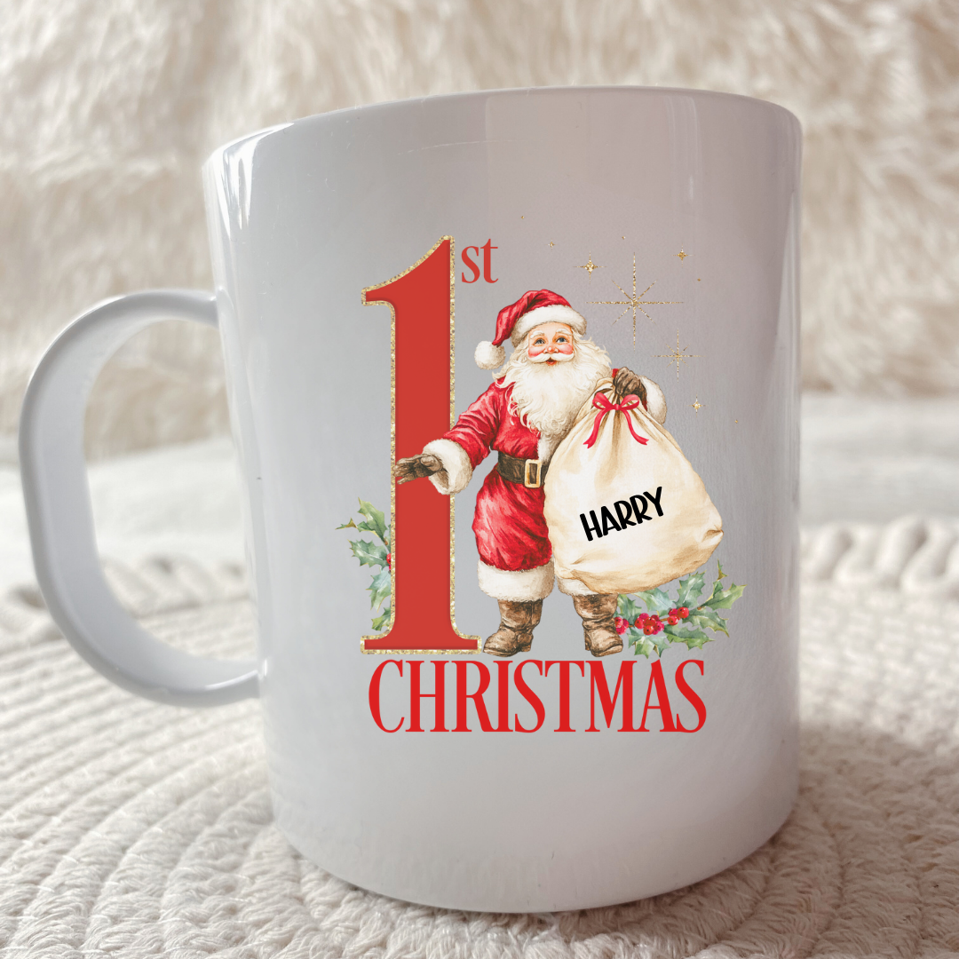 Personalised Baby’s 1st Christmas Dinner Set