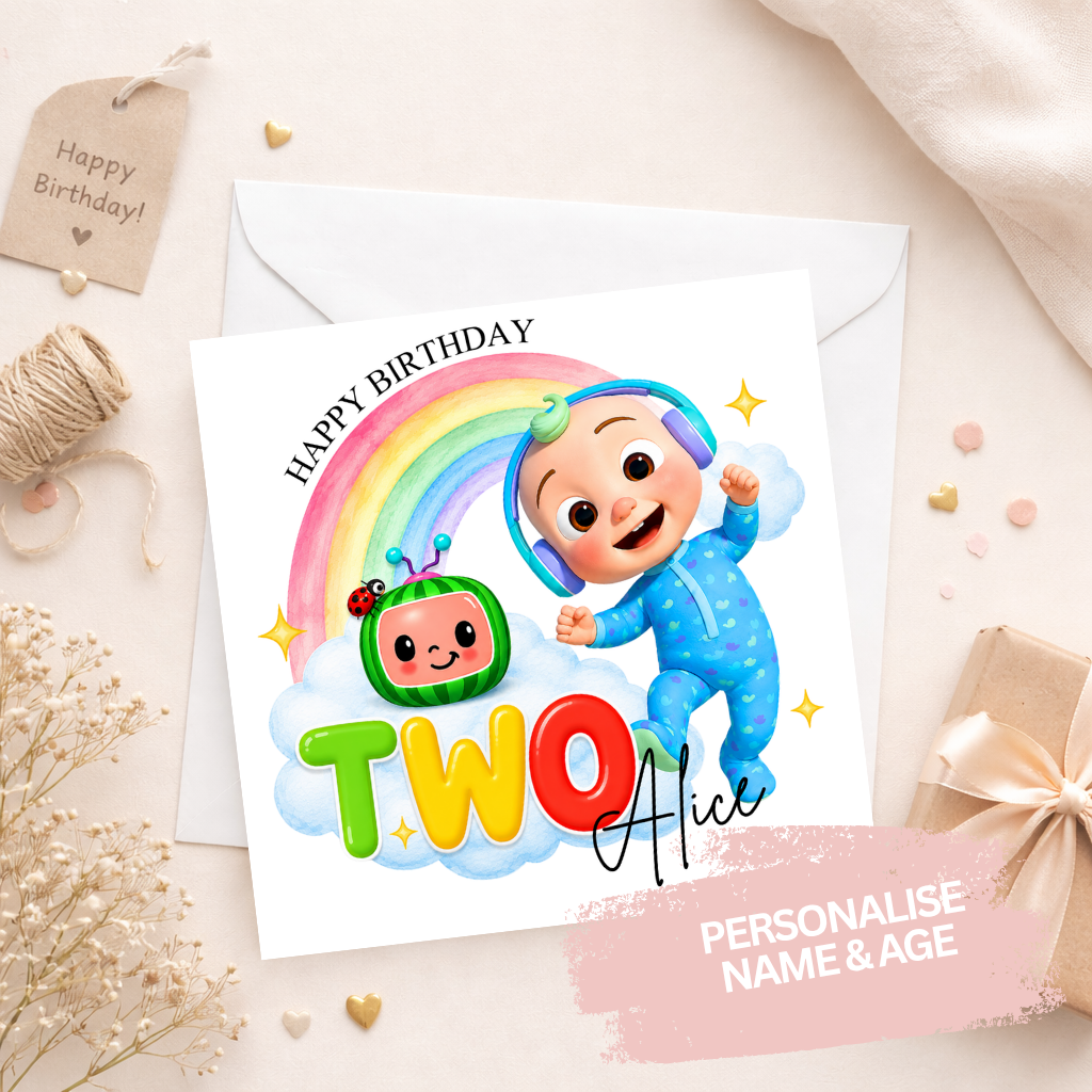 Personalised Birthday Card - Cocomelon