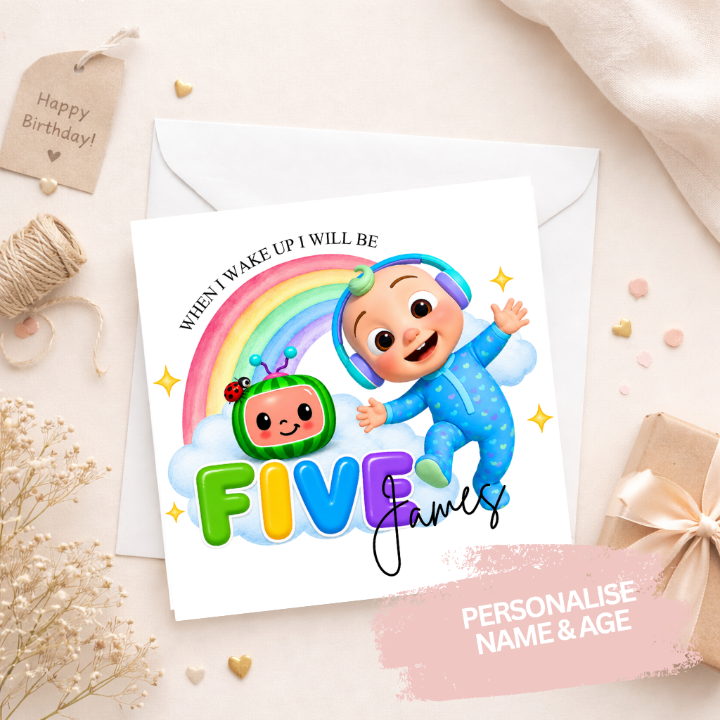 Personalised Birthday Card - Cocomelon