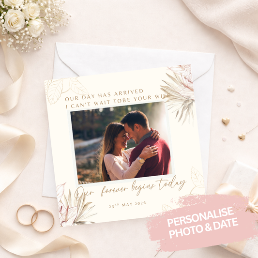 Future Husband Wedding Day Card