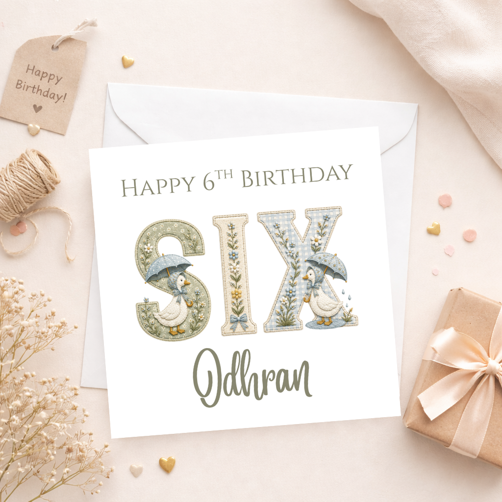 Kids Birthday Goose Card