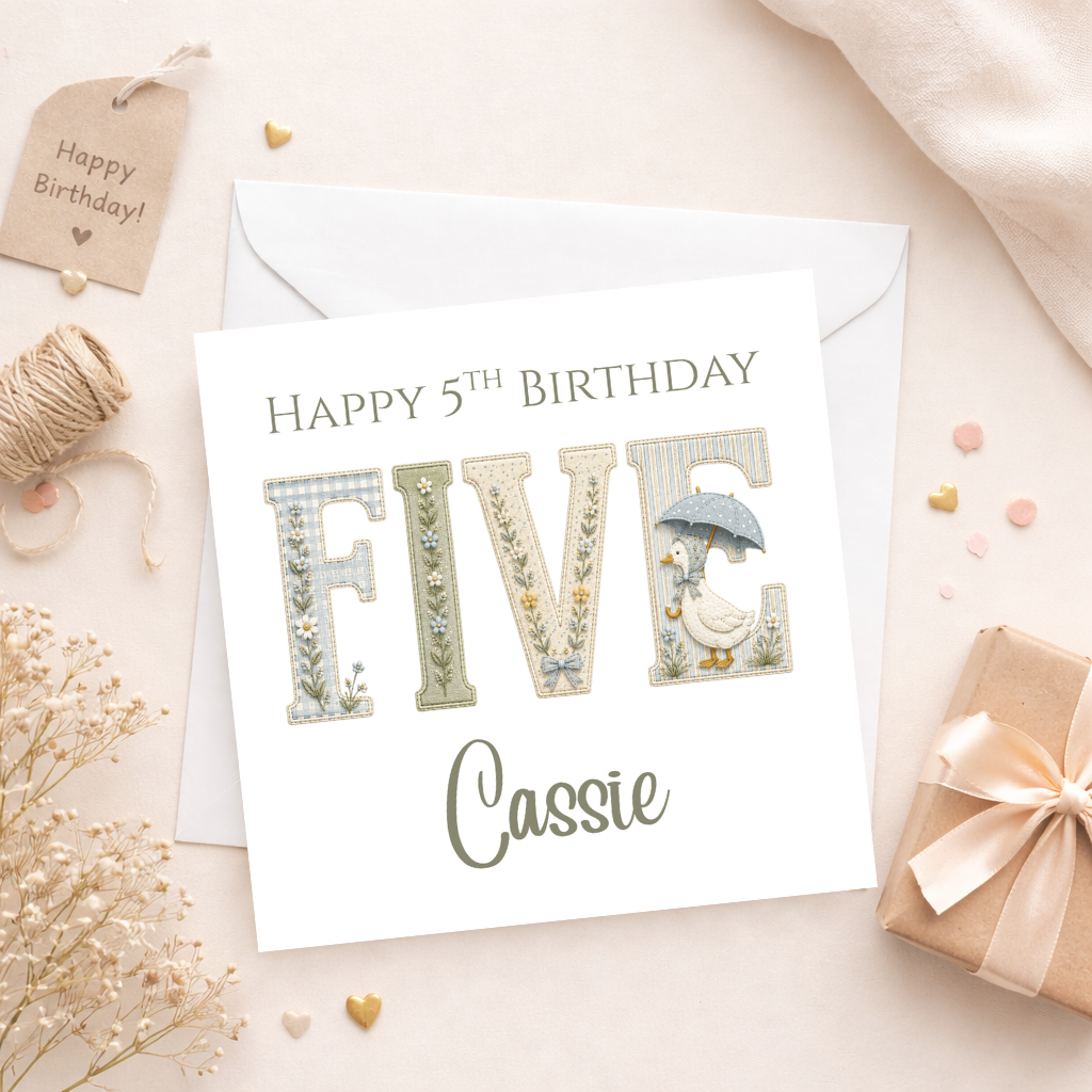 Kids Birthday Goose Card