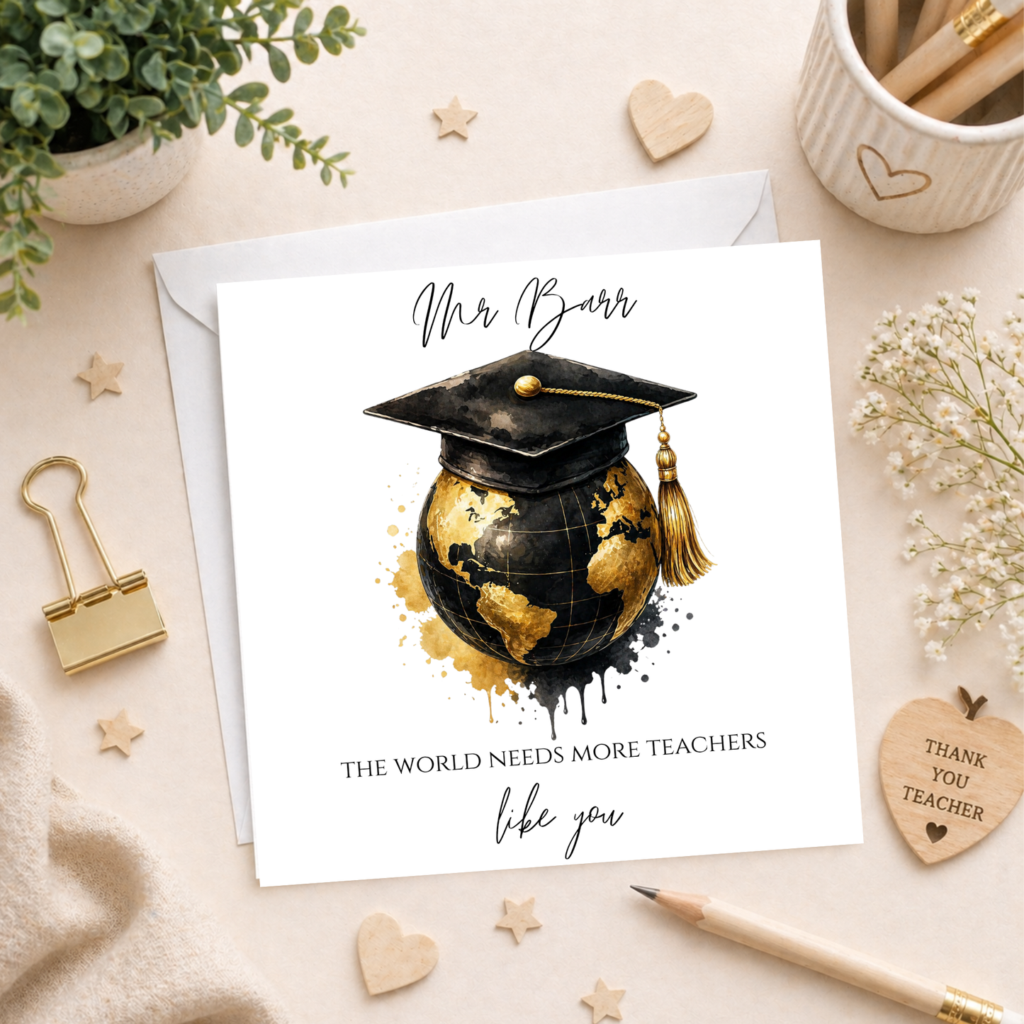 The World Needs More Teacher Card