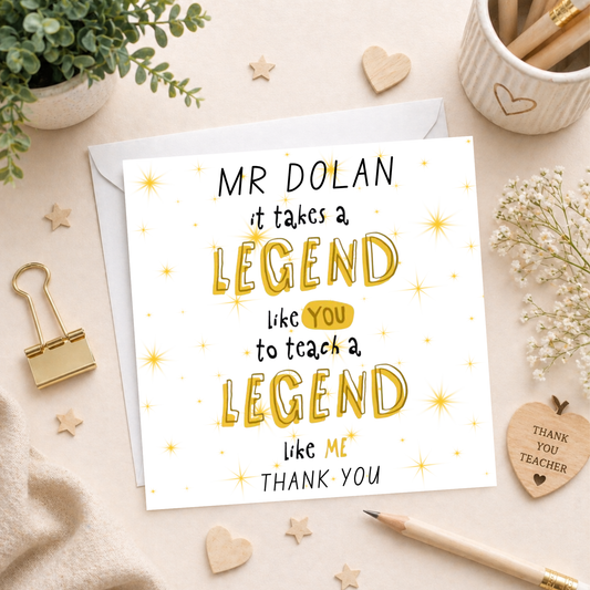 Legend Teacher Card